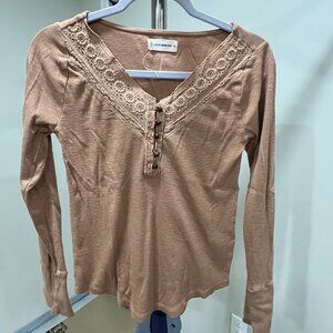 Lucky Brand Orange Shirt (Wmns M)